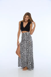 Skirt LILY maxi ZEBRA