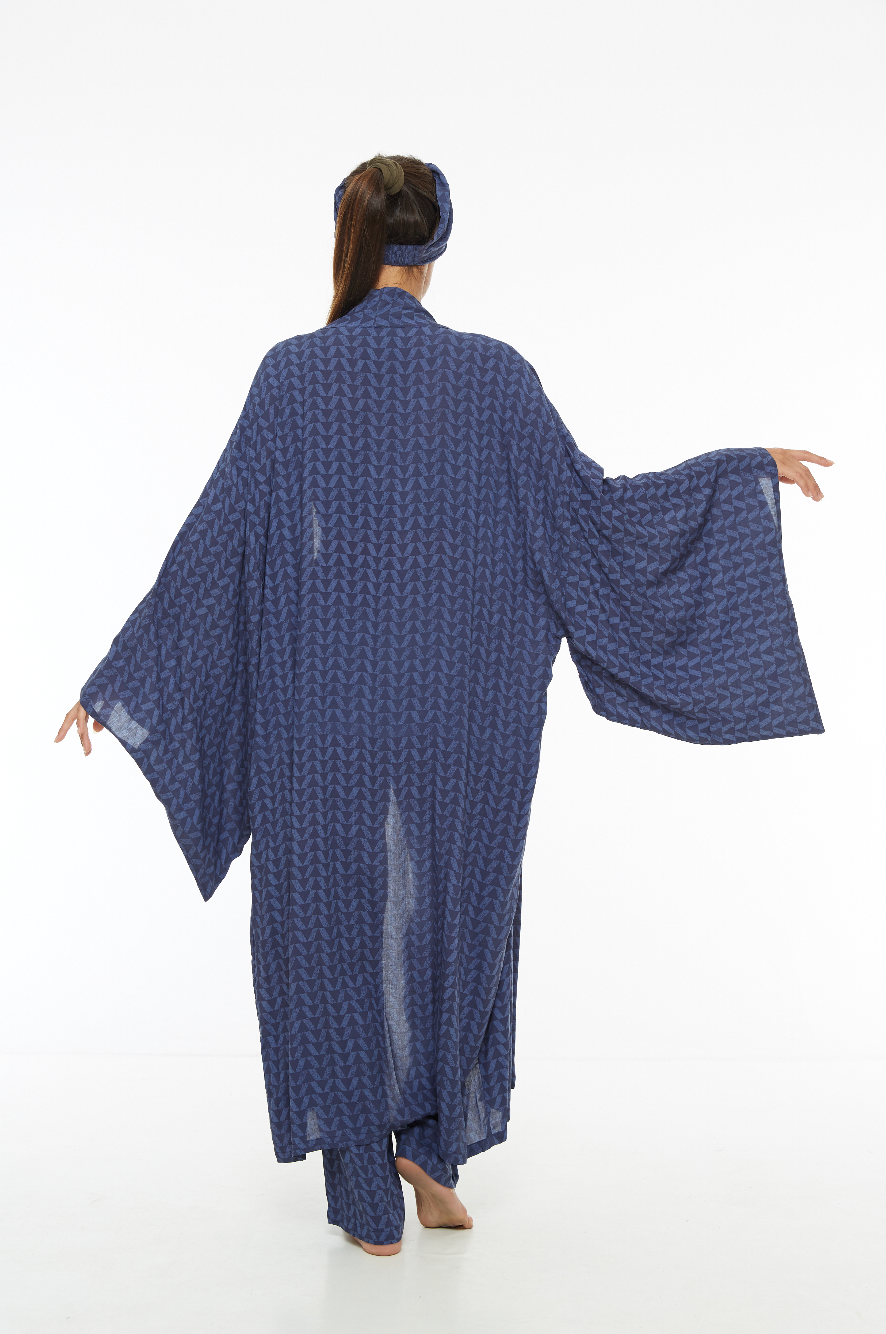 Unisex kimono BLUE DIAMOND