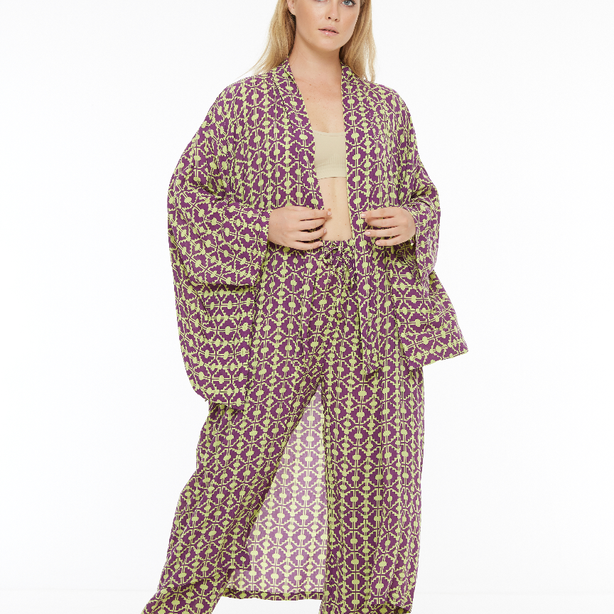 Kimono unisex PURPLE EMERALD