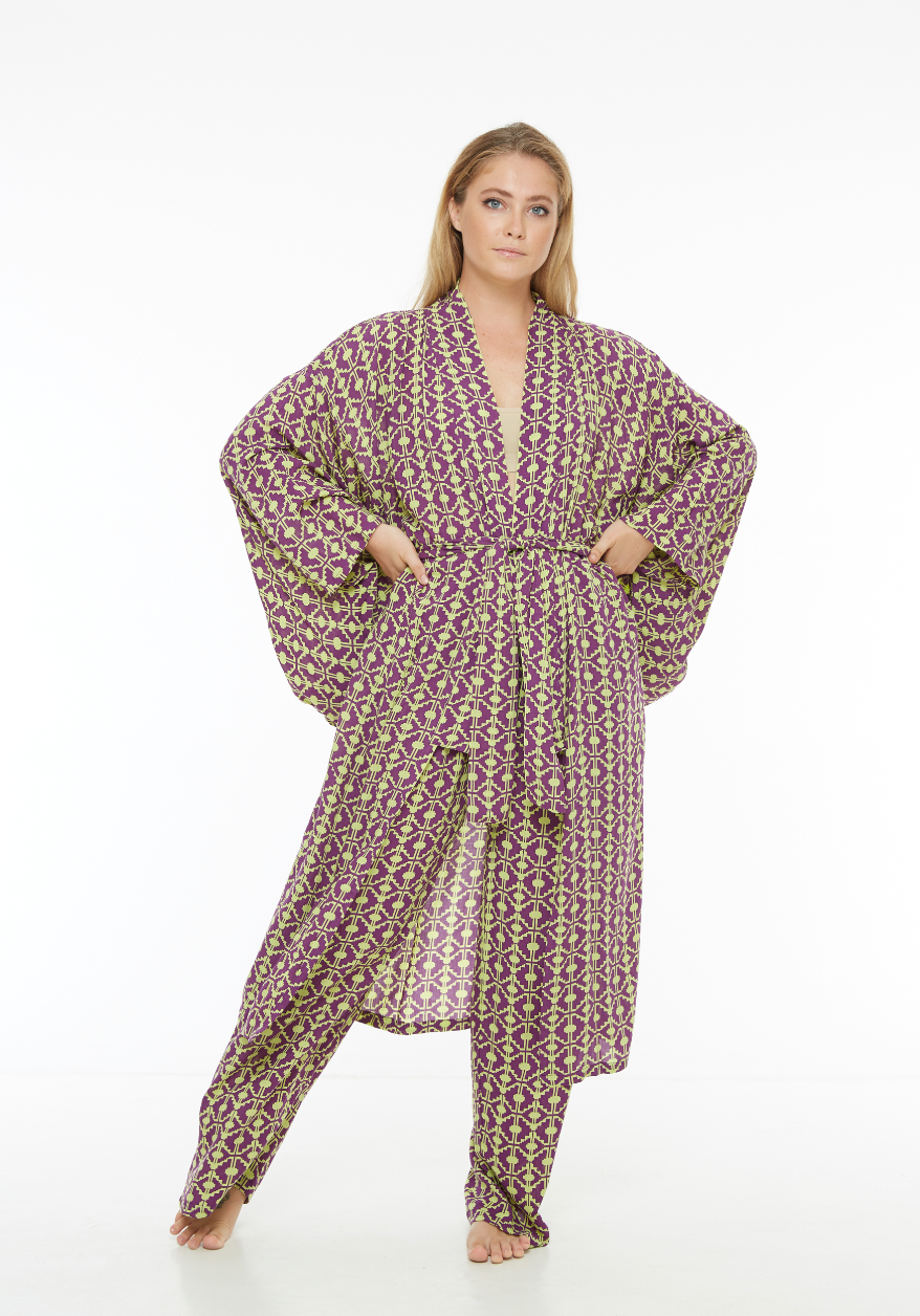 Kimono unisex PURPLE EMERALD