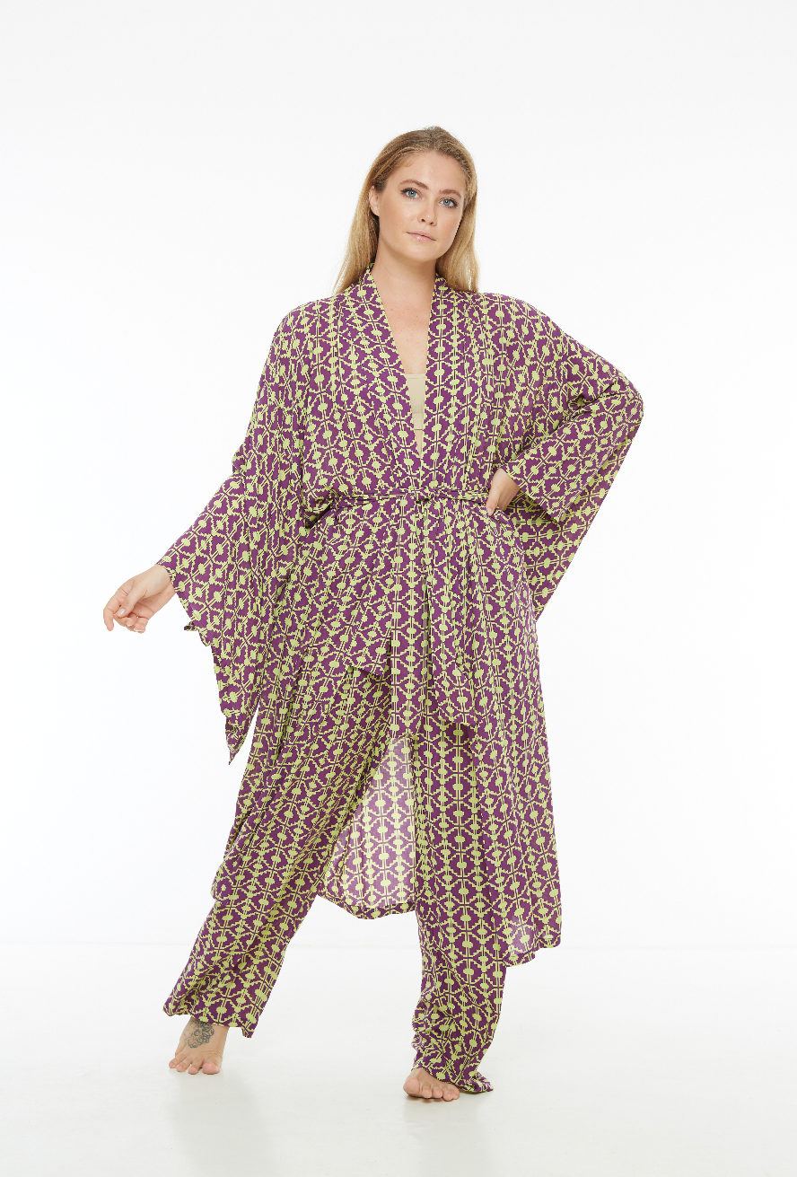 Kimono unisex PURPLE EMERALD