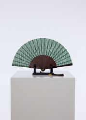 Hand fan AVENTURINE