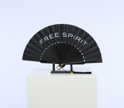 Two sides hand fan WILD SOUL / FREE SPIRIT